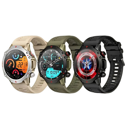 TF10 Pro Smartwatch, Round AMOLED Display & Bluetooth Calling