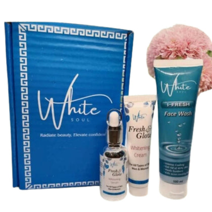 Fresh and Glow Whitening & Anti-Aging Kit, All-in-One Skincare Solution