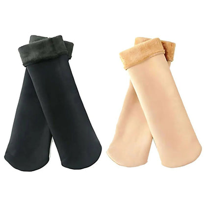 Cashmere Warm Socks, Skin & Black Colors, for Everyday Wear