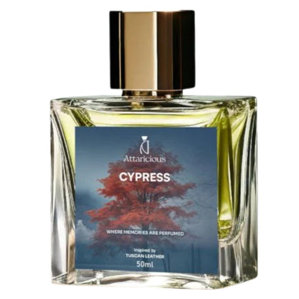 Cypress Perfume, Bold & Elegant Leather Scent, 50ML, for Men