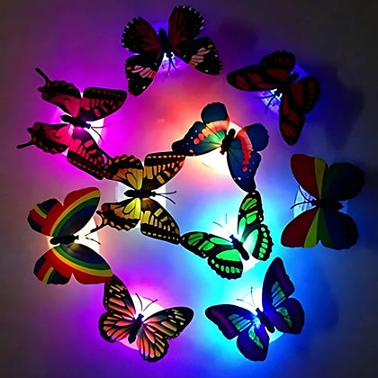 3D LED Butterfly Night Lights, Color Changing, for Wall & Room Decor