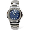 Watch, Patek Philippe White Dial Diamond Border, Steel Frame & Water Resistant