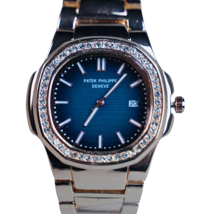 Watch, Patek Philippe Geneve Diamond Border, Rose Gold Luxury Timepiece