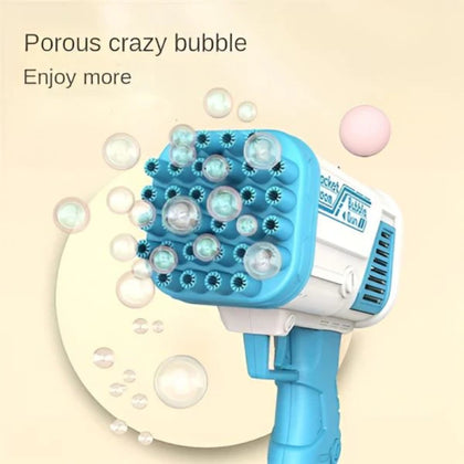 36-Hole Bazooka Bubble Gun, Rechargeable Bubble Blaster, for Kids