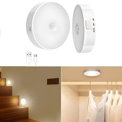 Intelligent Induction Sensor LED Light, Motion-Activated, USB Rechargeable