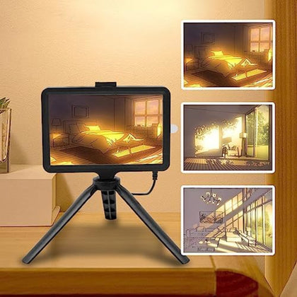 LED Glowing Art Photo Frame, 3-Color Adjustable Lights, Decorative