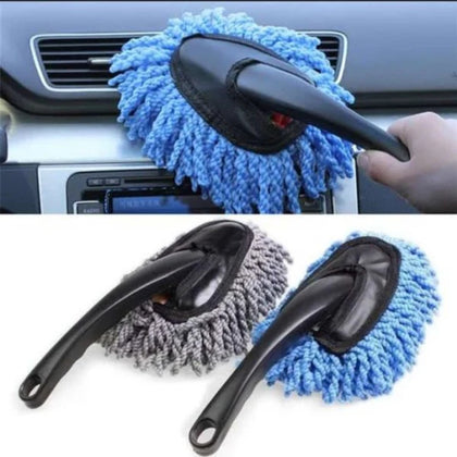 Car Wash Microfiber Cleaning Brush, Extendable Dust Mop & Waxing Tool