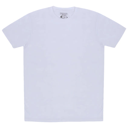 Basic White T-Shirt, Extra Light Weight Slub Fabric, for Ultimate Comfort