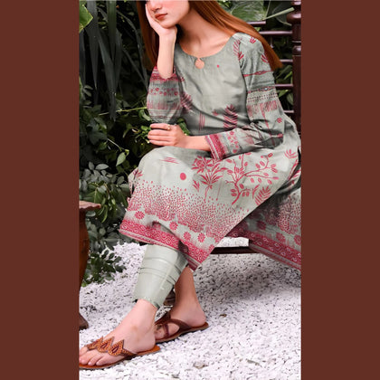 3-Piece Suit, Pakistani Digital Print Lawn Dress, Casual Wear, for Women