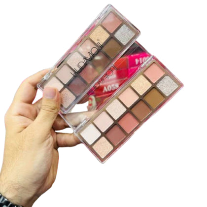 Hudamoji Shade Palette, Eyeshadow & Blush Kit, Multi-Color Makeup Set