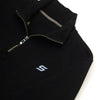 Black Zipper Sweatshirt, Cotton-Polyester Blend, Modern Fit for Everyday Wear