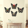 Butterfly Shelves Pack of Four, 7 Inches, Chipboard Laminated, Wall Art