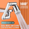 Stainless Steel Rotating Faucet, 360-Degree Swivel, for Kitchen Essential