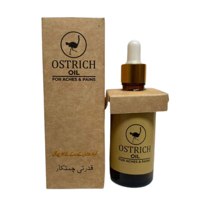 Enhanced Ostrich Oil, Organic Pain Relief for Joint & Muscle Pain, Chemical-Free