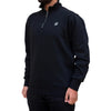 Black Zipper Sweatshirt, Cotton-Polyester Blend, Modern Fit for Everyday Wear