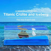 Titanic Cruise Ship Liquid Wave Decoration, Unsinkable & Desk Ornament