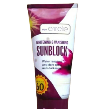 Sunblock SPF 60, Whitening & Vanishing & Lightweight, for All Skin Types