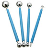 4Pcs Cake Decorating Ball Tool Set, Stainless Steel & Rubber Grip