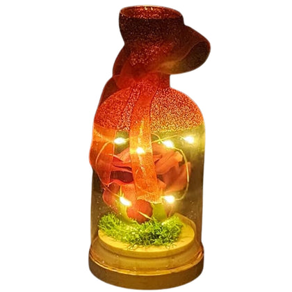 Light Up Glass Bell Decoration, for Festive Home Ornament