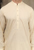 LIGHT CREAM MEN'S COTTON SHALWAR KAMEEZ