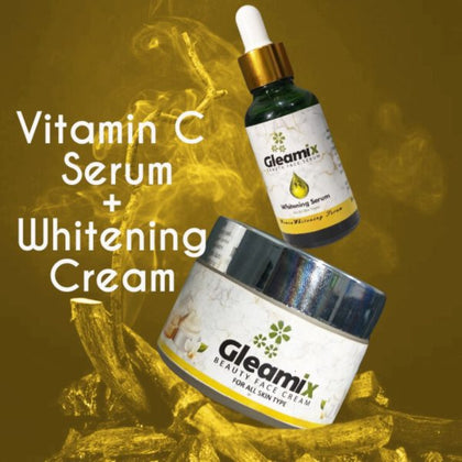 Whitening Serum + Cream Bundle, Brightening & Hydrating Skincare