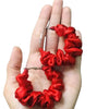 Scrunchies Hoop Earrings, Trendy Silk Lightweight & Fashionable Look, for Girls