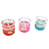 Romantic Glass Gel Candles, Pack of 12, with Sea Rocks, for Special Occasions