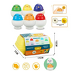 Montessori Smart Eggs Puzzle, Shape & Color Matching Toy, for Preschoolers