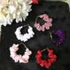 Scrunchies Hoop Earrings, Trendy Silk Lightweight & Fashionable Look, for Girls