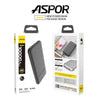 Power Bank, Aspor A323 10000mAh & Fast Charging with Softouch Coating