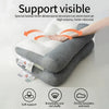 Comfortable Goose Down Pillow, Cervical Support, Grey & White