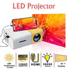 Mini Projector 24-60 Inch Display, 360° Flip, Perfect for Home Entertainment