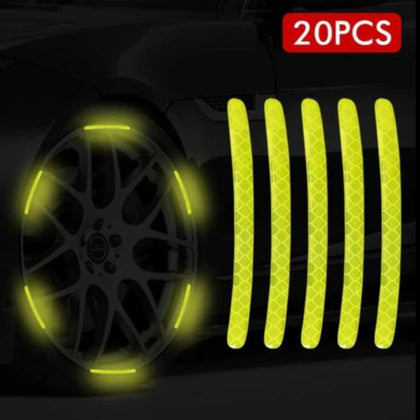 Universal Reflective Wheel Stripes, Safety and Style Enhancement