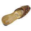 Comfy Velvet Khussa, Gold Embroidery, Stylish Traditional Footwear for Women