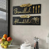 Bismillah & Alhamdulillah Wall Art, Islamic Calligraphy in Wood, for Home Decor