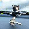 Solar Bear Helicopter Air Freshener, Refillable, Fun Car Accessory