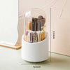 Dustproof Makeup Brush Holder, 360° Rotating Acrylic Organizer, for Vanity