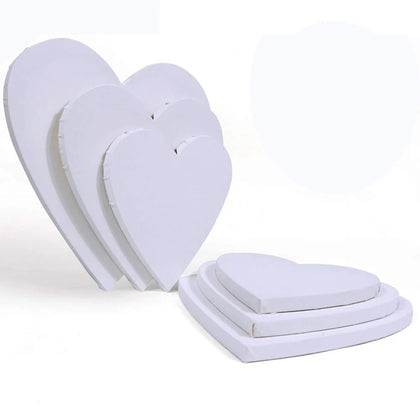 Heart Shape Artist Canvas Board, Durable & Versatile, Art Supplies