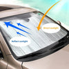 Universal Car Front Windshield Sunshade, Foldable Foil Curtains