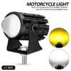 New Mini Driving Fog Light, Dual Function & White-yellow Lens, for Motorcycle & Cars