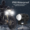 New Mini Driving Fog Light, Dual Function & White-yellow Lens, for Motorcycle & Cars