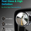 Car Round Mirror Original Glass, 2 Pcs, Blind Spot Mirrors, for Safe Driving