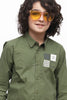 KID'S CAMAL GREEN CASUAL SHIRT