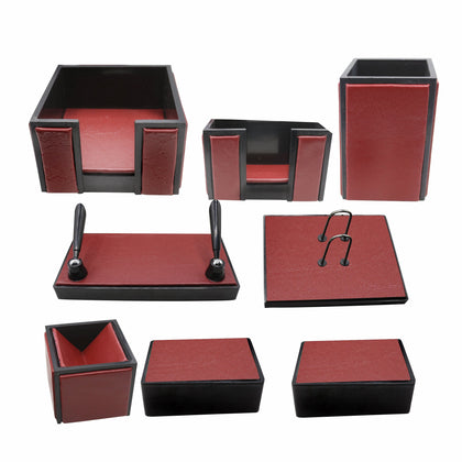 Senator Rexine Leather Desk Organizer 8pcs Set #20