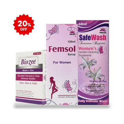 Biozee + Femsol + Safe Wash