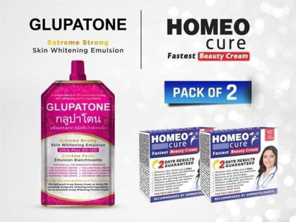 2 Homeo Cure Beauty Cream & 1 Glupatone Pack Of 3