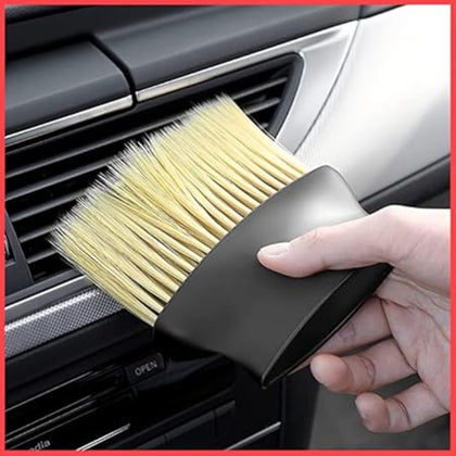 Car Interior Cleaning Brush with Soft Bristles, Multipurpose Dashboard Cleaner