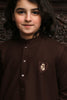 DARK BROWN PATCHED WASHING WEAR KID'S SHALWAR KAMEEZ