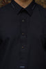 NAVY BLUE MEN'S WASH & WEAR SHALWAR KAMEEZ WITH COLLAR