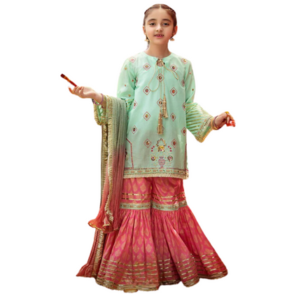 Chiffon, Malai & Chun Suit, Elegant Chiffon, Malai & Chun Outfit, for Kids'